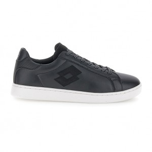 Men Lotto 1973 Amf Evo Vii Sneakers Black | 06423-YJAN