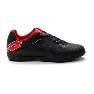 Men Lotto Maestro 700 Iv Tf Soccer Shoes Black / Red | 98132-RUXI