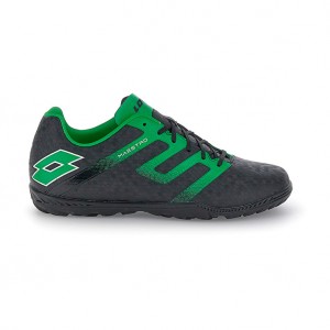 Men Lotto Maestro 700 V Tf Soccer Shoes Black / Green | 87291-WNCM