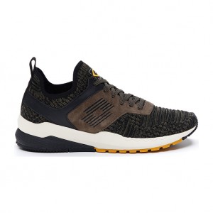 Men Lotto Marathon Knit Leggenda Dark / Olive / Black | 87564-ODBI