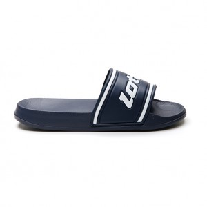 Men Lotto Midway Iv Slippers Blue / White | 24307-GTJD