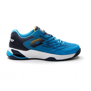 Men Lotto Mirage 100 Cly Tennis Shoes Blue / Navy / Blue | 52487-JTYE