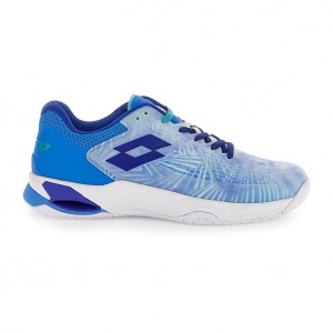 Men Lotto Mirage 100 Ii Prt Spd Tennis Shoes Blue | 49807-RWAY