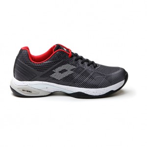 Men Lotto Mirage 300 Iii Spd Tennis Shoes Black / White / Red | 49510-PFLT