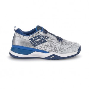 Men Lotto Raptor Hyperpulse 100 Ii Cly Tennis Shoes Silver / Blue | 53796-AEWI