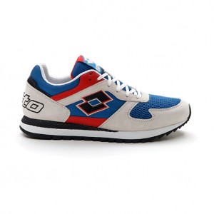 Men Lotto Runner Plus '95 Iii Sneakers Blue / Red | 16570-YMCT