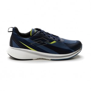 Men Lotto Speedevo 600 Iii Running Shoes Black / Blue | 26943-WJBC