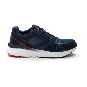 Men Lotto Speedride 600 Xi Running Shoes Blue / Blue / Coral | 81963-MSNK