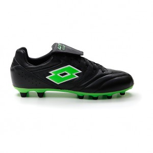 Men Lotto Stadio 200 Iii Fg Soccer Shoes Black / Green | 13067-DBQW