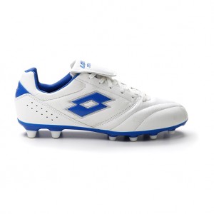 Men Lotto Stadio 200 Iii Fg Soccer Shoes White / Blue | 03184-SIAH