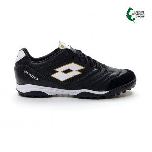 Men Lotto Stadio 300 Ii Tf Soccer Shoes Black / White / Light | 37421-DAMT