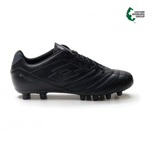 Men Lotto Stadio 300 Iii Fg Soccer Shoes Black | 17538-GOLR