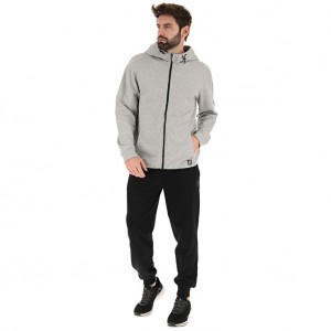 Men Lotto Suit Diamond Vii Mel Tracksuits Grey / Black | 41789-DZBC