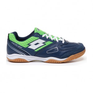 Men Lotto Tacto 200 Iv Soccer Shoes Blue / Green | 40859-OGCU