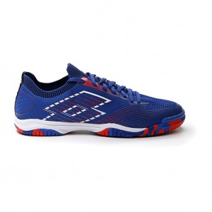 Men Lotto Tacto 250 Id Soccer Shoes Blue / White / Red | 56710-JPUV