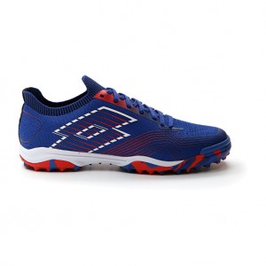 Men Lotto Tacto 250 Tf Soccer Shoes Blue / White / Red | 50182-GXUH