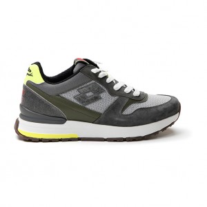 Men Lotto Tokyo Ginza Leggenda Grey / Black / Grey | 98170-PEAJ