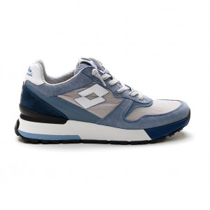 Men Lotto Tokyo Ginza Leggenda Light / Brown / Grey / White / Blue | 74689-IXKZ