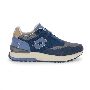 Men Lotto Tokyo Ginza Pure Leggenda Dark / Blue / Grey / Blue | 02463-MZOJ