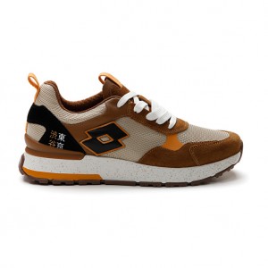 Men Lotto Tokyo Shibuya Iii Leggenda Brown / Black / Brown | 56290-KXUH