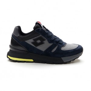 Men Lotto Tokyo Shibuya Leggenda Dark / Blue / Black / Grey | 87523-XOMT