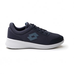 Men Lotto Verso Amf Iii Msh Sneakers Dark / Blue | 46103-CGJV