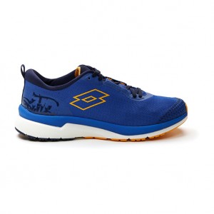 Men Lotto Volata Hyperpulse 100 Running Shoes Blue | 70289-CQEB