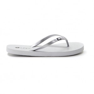 Women Lotto Hiva Flip Ii Glitter W Slippers Silver | 93178-PSXL