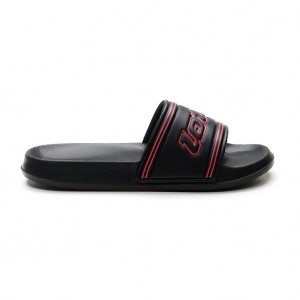 Women Lotto Midway Iv W Slippers Black / Coral | 10329-RVZU