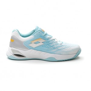 Women Lotto Mirage 100 Cly W Tennis Shoes White / Blue | 50693-TOXJ