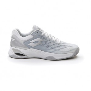 Women Lotto Mirage 100 Cly W Tennis Shoes White / Silver | 17683-QSXG