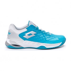 Women Lotto Mirage 100 Cly W Tennis Shoes Blue / White / Silver | 38412-YLAR