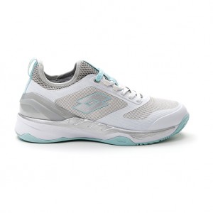 Women Lotto Mirage 200 Cly W Tennis Shoes White / Silver / Blue | 28390-CUAN