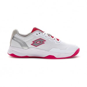 Women Lotto Mirage 600 Iii Alr W Tennis Shoes White / Red | 61908-AUIM