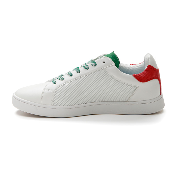 Men Lotto 1973 Amf Net Sneakers White / Green / Red | 75082-KYLB