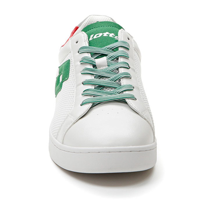 Men Lotto 1973 Amf Net Sneakers White / Green / Red | 75082-KYLB