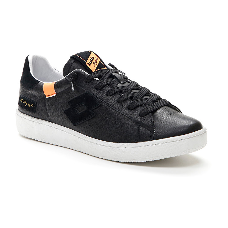 Men Lotto Autograph Block Leggenda Black / Orange | 25037-VKZL