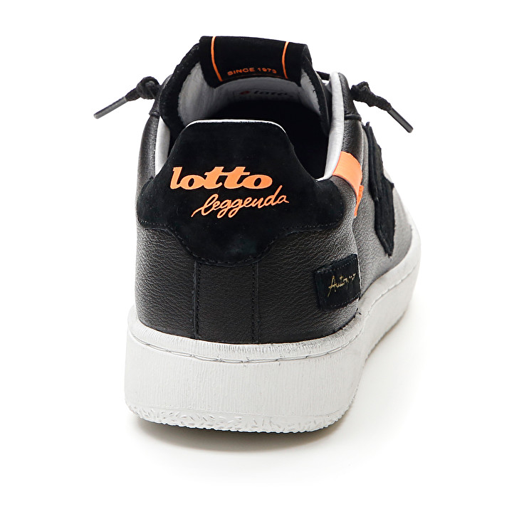 Men Lotto Autograph Block Leggenda Black / Orange | 25037-VKZL