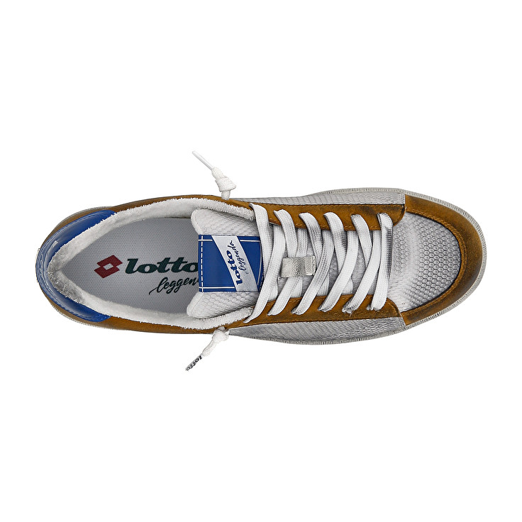 Men Lotto Autograph Grid 2 Leggenda White / Yellow / Blue | 59634-TRLK