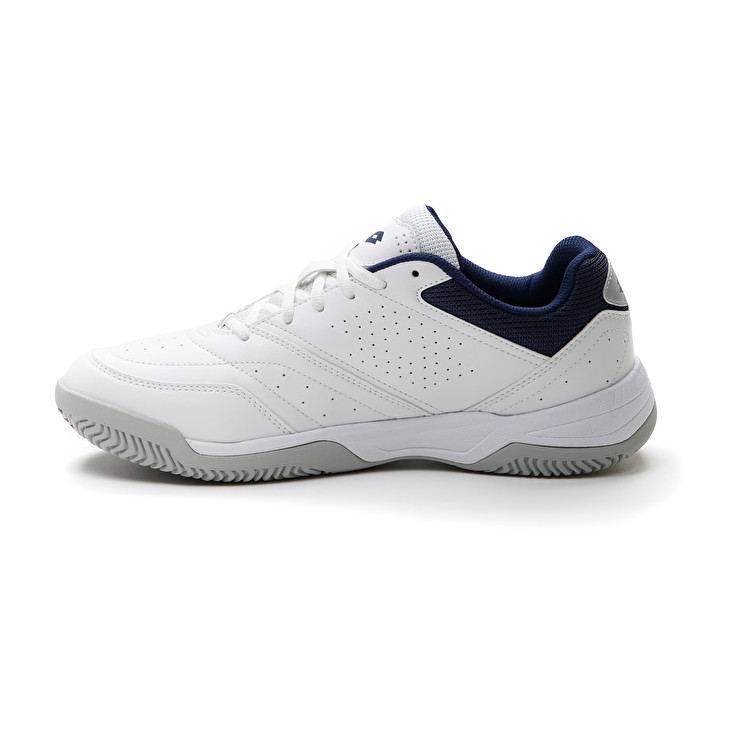 Men Lotto Court Logo Amf Xix Sneakers White / Blue | 59264-RQKP