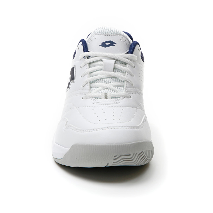 Men Lotto Court Logo Amf Xix Sneakers White / Blue | 59264-RQKP