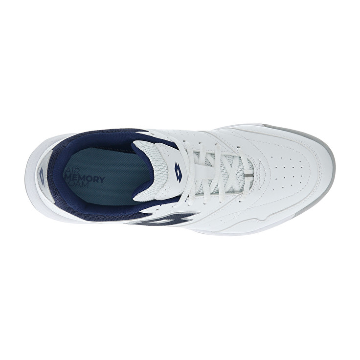 Men Lotto Court Logo Amf Xix Sneakers White / Blue | 59264-RQKP