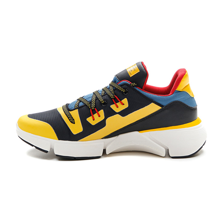 Men Lotto Libra Amf 1 Sneakers Black / Gold / Blue | 53402-IZUJ