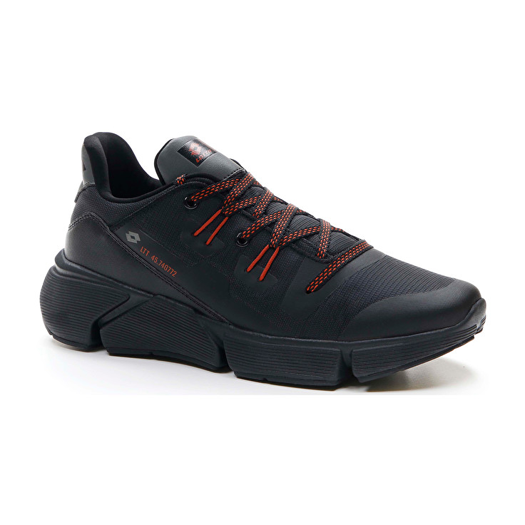 Men Lotto Libra Amf 1 Sneakers Black / Red | 74826-CWNY