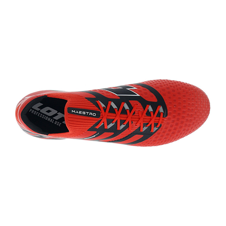 Men Lotto Maestro 100 Iv Fg Soccer Shoes Red / Black | 84605-MLAB