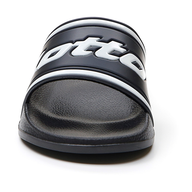 Men Lotto Midway Iv Slippers Black / White | 85043-BHEY