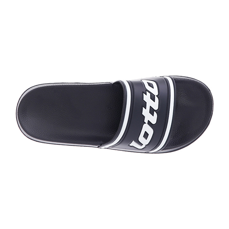 Men Lotto Midway Iv Slippers Black / White | 85043-BHEY