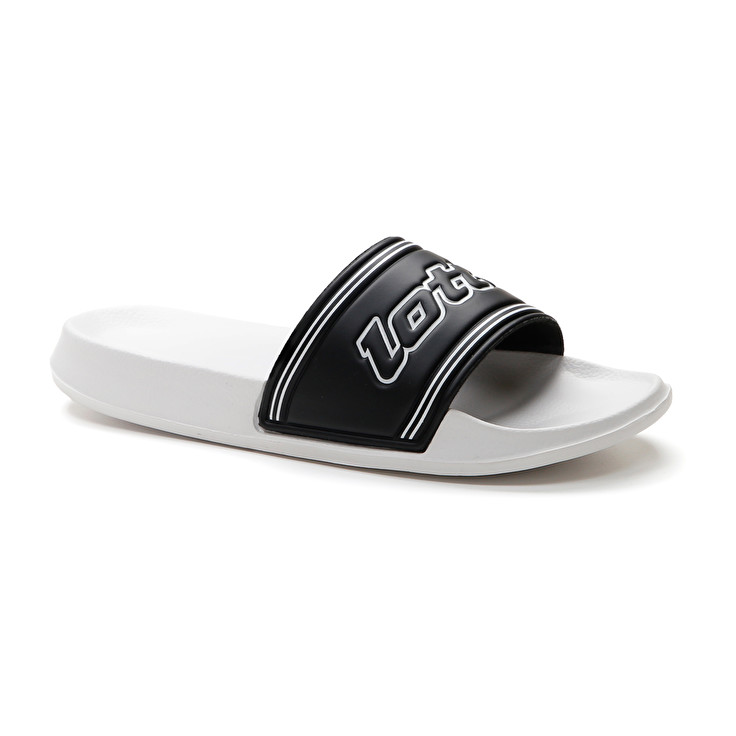 Men Lotto Midway Iv Slippers White / Black / White | 85491-ARZI