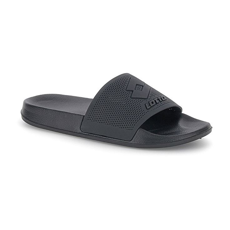 Men Lotto Moku Iii Slippers Black | 69150-OIPS