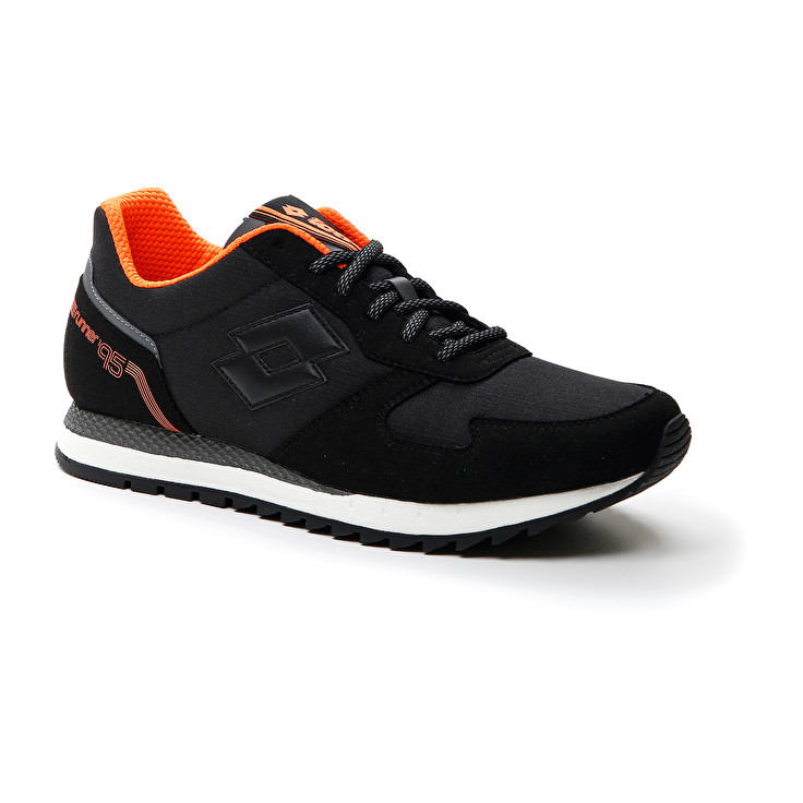 Men Lotto Runner '95 Amf Sneakers Black / Grey | 79315-EHCY